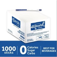 EQUAL Classic Sweetener 1000 Sticks | Sweetener Zero Calorie Sugar/ | Sugar Substitute
