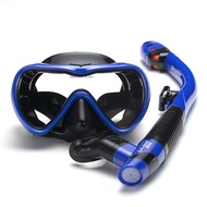Snorkel Leakproof Set Anti-kabut kolam Snorkeling goggle Glasses dengan Tube Snorkel kering untuk Sn