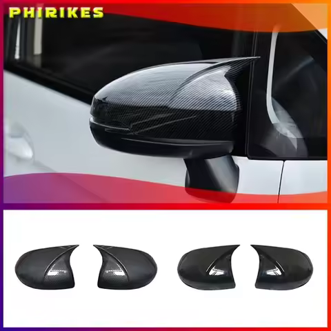 Fit For Honda Fit Jazz GK5 2014-2020 Side Rearview Mirror Cap Wing Mirror Cover Ox Horn Cover Car Ac
