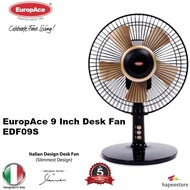 EuropAce 9 Inch Italian Slim Design Desk Fan - EDF09S (5 Years Warranty)