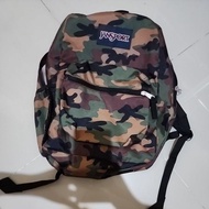 Preloved jansport bag 100% original army like new backpack bag