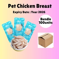 [Bulk Order 100 pcs] Pet Snack Masti Chicken Breast Cat Treat snacks 40g boiled Ayam Dada Kucing mak