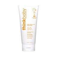 原裝香港行貨 Think Thinkbaby Safe Sunscreen SPF 50+ 6oz (177ml) 家庭裝 – 安全幼兒礦物物理防曬霜 防水防汗 無化學成分 適合嬰兒及全家使用 美國製