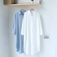 KEMEJA Arvera (Real Picture) Ailen Tunic Shirt Live ButtonPOLOS Muslim Top Wanita H5
