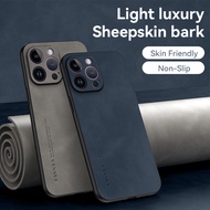 Luxury PU Leather Phone Case For iPhone 12 11 Pro Max 12 Pro 12 Mini Soft Sheepskin Shockproof Cover