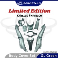 MODENAS Limited Edition Kriss 100 Kriss110 Body Cover Set Color Parts Coverset Bodyset Caver HSH - GL Green