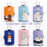 We Bare Bears Luggage Protector Thick Elastic Travel Bag Case Suitcase Cover Anti Scratch