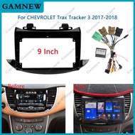 9 Inch Car Frame Fascia Adapter For 2017 CHEVROLET TRAX (9INCH, UV BLACK) Android Radio Dash Fitting