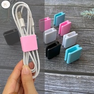 WF 1Pc Multipurpose Portable Silicone Cable Winder Desktop Compact Earphone Charging Cable Storage Buckle Household