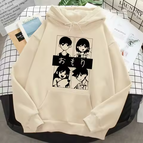 Omori Hoodies Women Y2k Aesthetic Kawaii Sweat Y2k Hooded Shirt Women Harajuku Tracksuit Fashion Gra