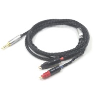 16 Core Silver Plated 3.5 mm 2.5mm XLR 4.4 Earphone Cable For Sennheiser hd xx x HD580 HD600 HD650 H