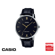 CASIO นาฬิกาข้อมือ CASIO รุ่น MTP-VT01L-1BUDF สายหนัง สีดำ