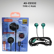 Abodos high quality Type-C Wired Earphone Abodos premium bass USB-C Wired Earbuds Abodos Pro Sound T