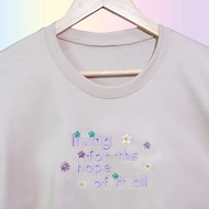 Embroidered Living for the Hope of It All Taylor Swift T-shirt (Folklore Album Merch)