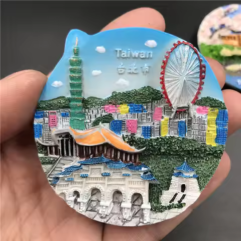 China Taiwan Taipei Fridge Magnet Refrigerator Magnetic Sticker Taroko huallen Tourist Attractions L