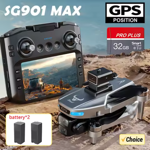 Mini Drone Professional GPS HD Camera Drones 5G WIFI FPV Video 4k UAV 4.5 inch large screen remote c