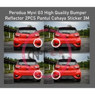 CFS628 Perodua Myvi 15 High Spec 2018 2019 Perodua G3 1.5 NA (4AT) High Quality Bumper Reflector 2PC