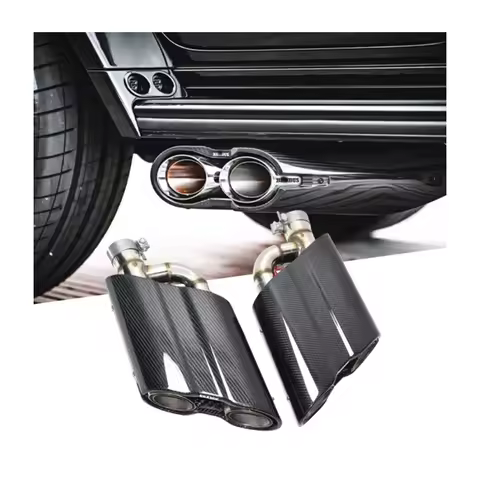 G900 Rocket Style Dry Carbon Fiber Exhaust Tips Benz Amg Exhaust Tips for Mercedes Benz G Class W464