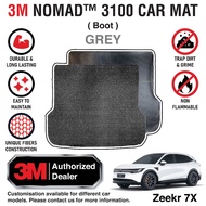 (SG Seller) Zeekr 7X 3M™ Nomad™ 3100 Car Mat ( Boot ) ( GREY ) | Durable Anti Slip Mat