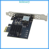 KOK 10Gbps PCIE4 0 1X to RJ45 Gigabit Networking Card 10000Mbps PCIE Ethernet
