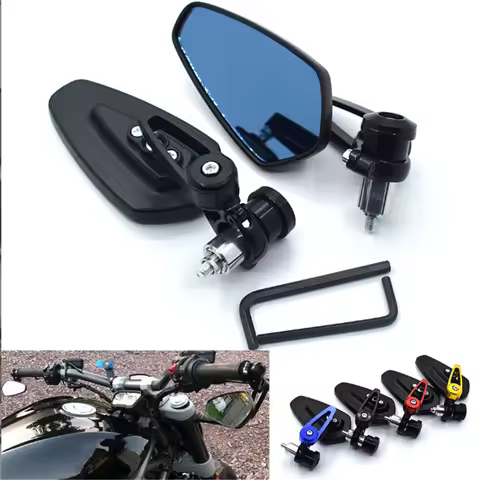 Motorcycle Accessories Mirrors Handlebar End Mirror Cafe Racer for TRIUMRH AMERICA LT BONNEVILLE STR