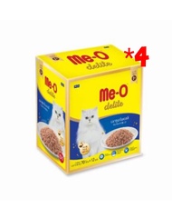 ( ยกลัง) Me-O delite มีโอ ดีไลท์ อาหารเปียกแมว ชนิดซอง 70g มี 48ซอง ยกลัง