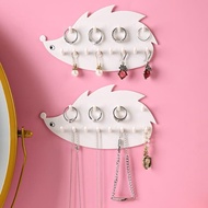 Creative Hedgehog Hook Wall-Mounted Perforation-Free Shelf Household Storage Rack Mirror Cabinet Key Storage Jewelry Hanger