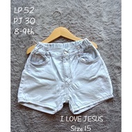Denim shorts for girls aged 8-9 years brand -I_LOVE_J-