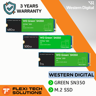 Flexi Tech WD SSD GREEN SN350 NVME M.2 PCIE GEN3 1TB / 500GB Internal SSD