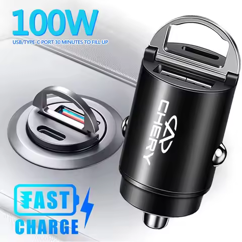100W QC3.0 PD Mini Car Charger Fast Charging Car USB Type C Charger For Chery Omoda Tiggo Pro Fulwin
