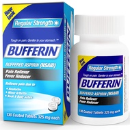 Bufferin Aspirin 325mg, Pain Reliever & Fever Reducer, with 3 Buffering Agents Relieves 7 Types of P