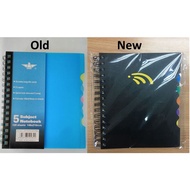 WIRE O NOTE BOOK A5  BW-12225/XQ-2567 120PGS (5 SUBJECT)