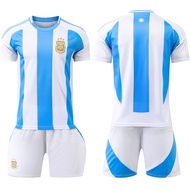 2025 2024 Argentina Football Jersey No. 10 Messi Messi 11 Di Maria Americas Cup Jersey Childrens Sui