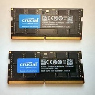 香港行貨 32GB Crucial DDR5 5600 SoDIMM x 2 (64GB)