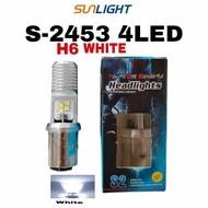 H6 4LED ( WHITE )HEADLIGHT FOR MOTORCYCLE