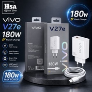 New Charger Vivo V27e 5G 180W SuperVooc Fast charging cable Type C Original