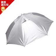 Silver Sunscreen Head-Wearing Umbrella Hat Multifunctional Outdoor Sunshade 64cm Fishing Anti-UV Mou