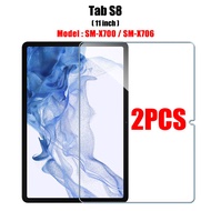 2PCS Tempered Glass Screen Protector for Samsung Galaxy Tab S8 Ultra Plus S6 Lite S7 Fe A7 Lite A8 S