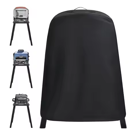 New 210D Pizza Oven Cover BBQ Cover 8-in-1 Outdoor Furniture Patio Covers Waterproof Dustproof Durab