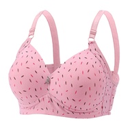 Plus size C/D/E 46-52 cup bra wireless cotton underwear full cup bra Skin-friendly Soft Cotton under