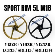Sport Rim Enkei 5Batang Y15ZR / Y16ZR / LC135 / Y125Z / SRL115Fi / SRL115 (M18)