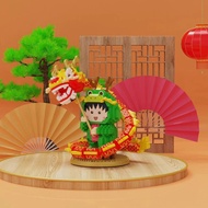 Cherry Maruko Longbao Cross-Dressing 6090 Series Compatible Lego Children's Educational Assembling T