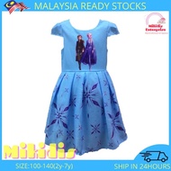 Kids Girl Blue Anna & Frozen cartoon Dress