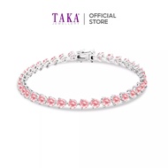 TAKA Jewellery Lab Grown Pink Diamond Bracelet 18K