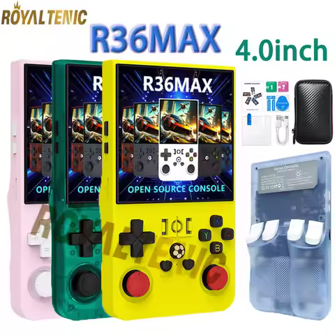 R36Max New Model Retro Handheld Game Console 4.0inch IPS Screen VS R36S 22000+games Portable Pocket 