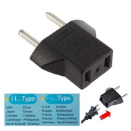 [[READY STOCK]] 2 Pin Plug China US To EU Travel AC Power Socket Plug 2 Pin Adaptor Converter