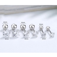 Diamond Stud Earrings Trendy Men Women Classic Earrings Ear Jewelry