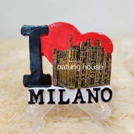 Fridge Magnet Fridge Magnet Souvenir Country Italian Milan I Love MilanoITALIA