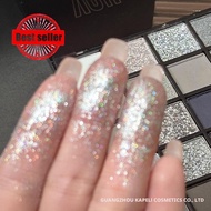 25 Colors Eyeshadow Panel Black White Grey Metal Smoky Makeup Eyeshadow With Mirror Dark Matte D7g5