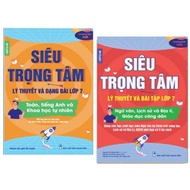 Combo 2 Cuốn Sổ Tay Siêu Trọng Tâm Lớp 7 Lý Thuyết Và Dạng Bài Toán Tiếng Anh và KHTN và Văn KHXH (c